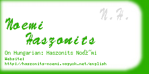 noemi haszonits business card